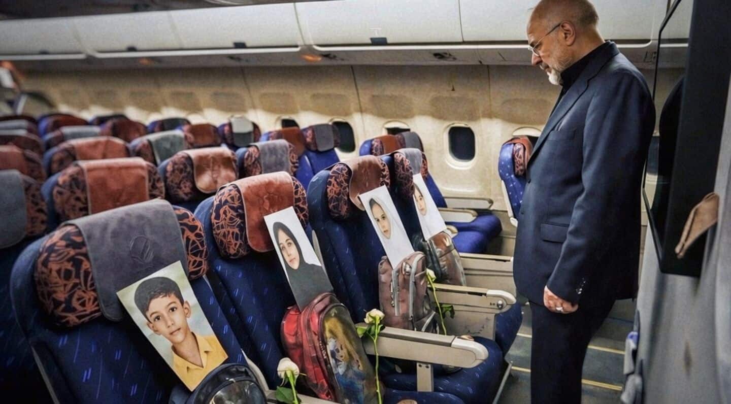 Iran's Ghalibaf flies with Minab victims' photos ahead of talks