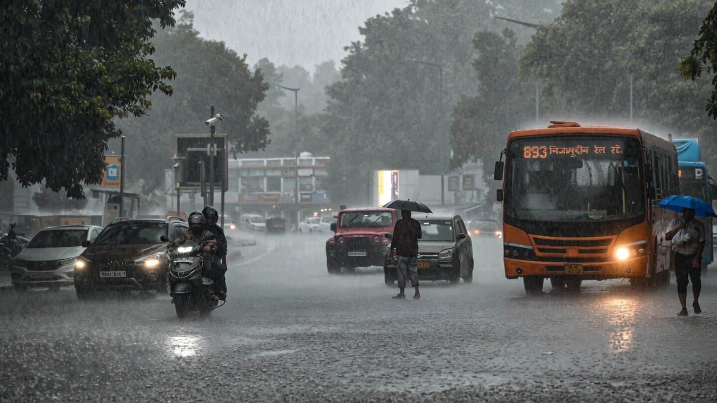 Heavy rain hits Delhi-NCR; IMD warns of thunderstorms, lightning