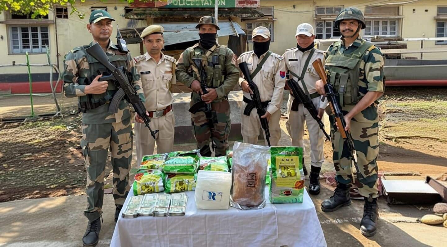 Manipur: 13.4kg crystal meth worth ₹100cr seized near Myanmar border
