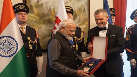 Slovak president confers highest civilian award on PM Modi