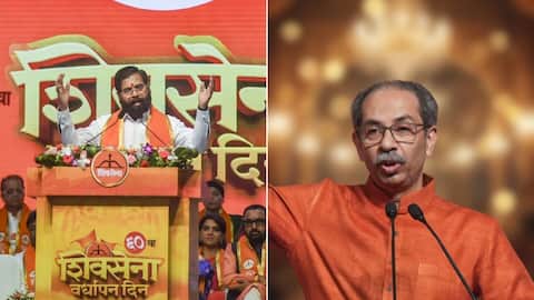 Shinde, Thackeray give contrasting messages on Shiv Sena's foundation day