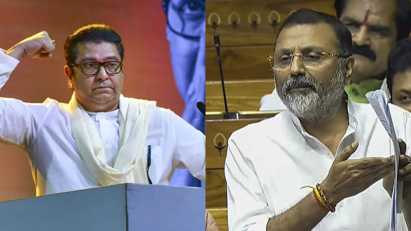 'Come to Mumbai...': Raj Thackeray hits back at BJP's Dubey