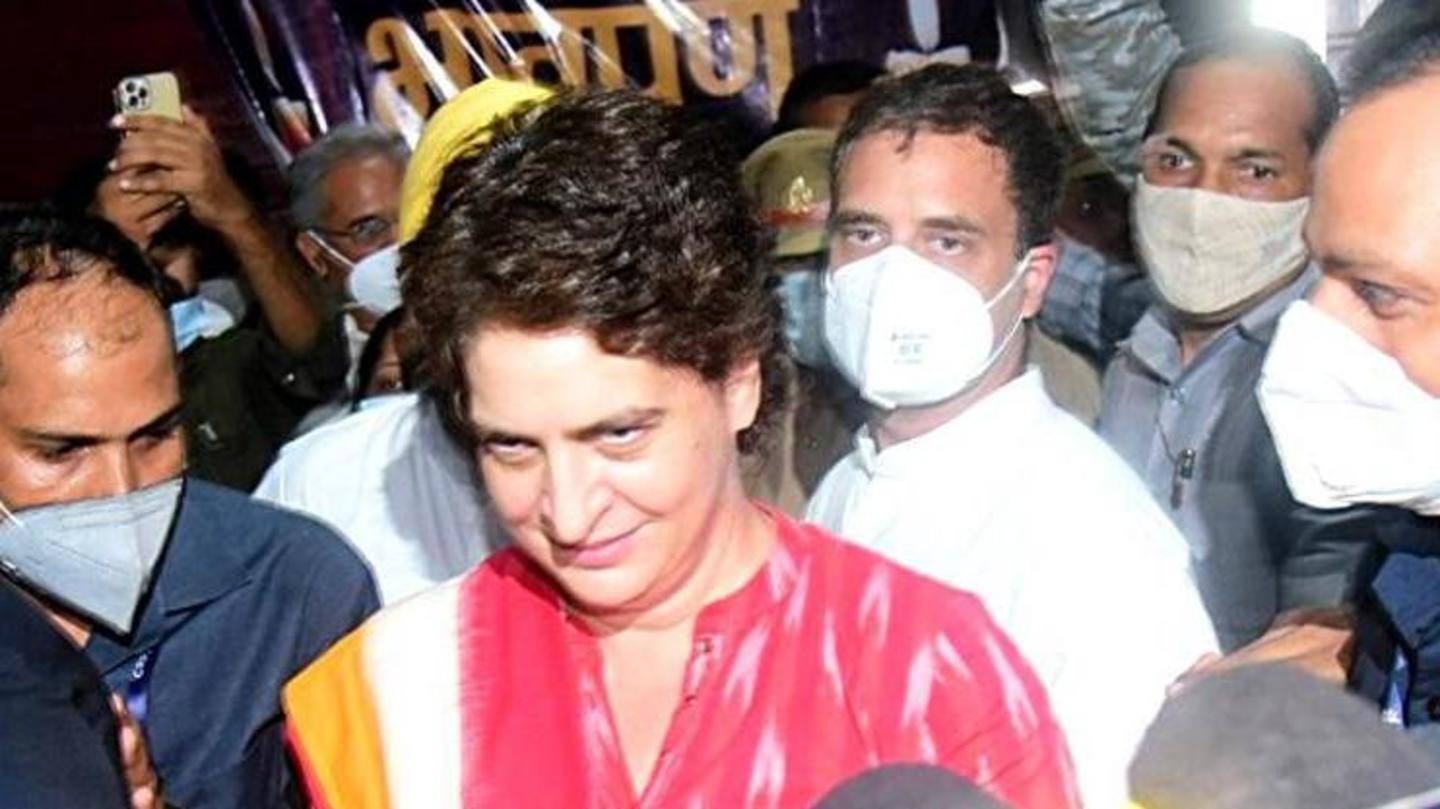 Gandhis accompanied by Chhattisgarh, Punjab CMs Gandhis accompanied by Chhattisgarh, Punjab CMs