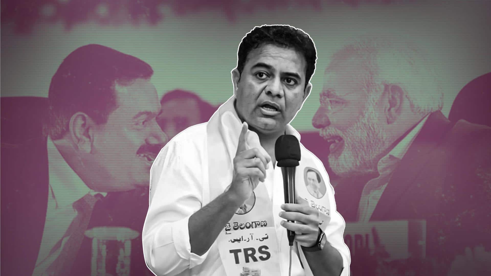 BJP responds to KTR's 'Adani is proxy of PM' claims