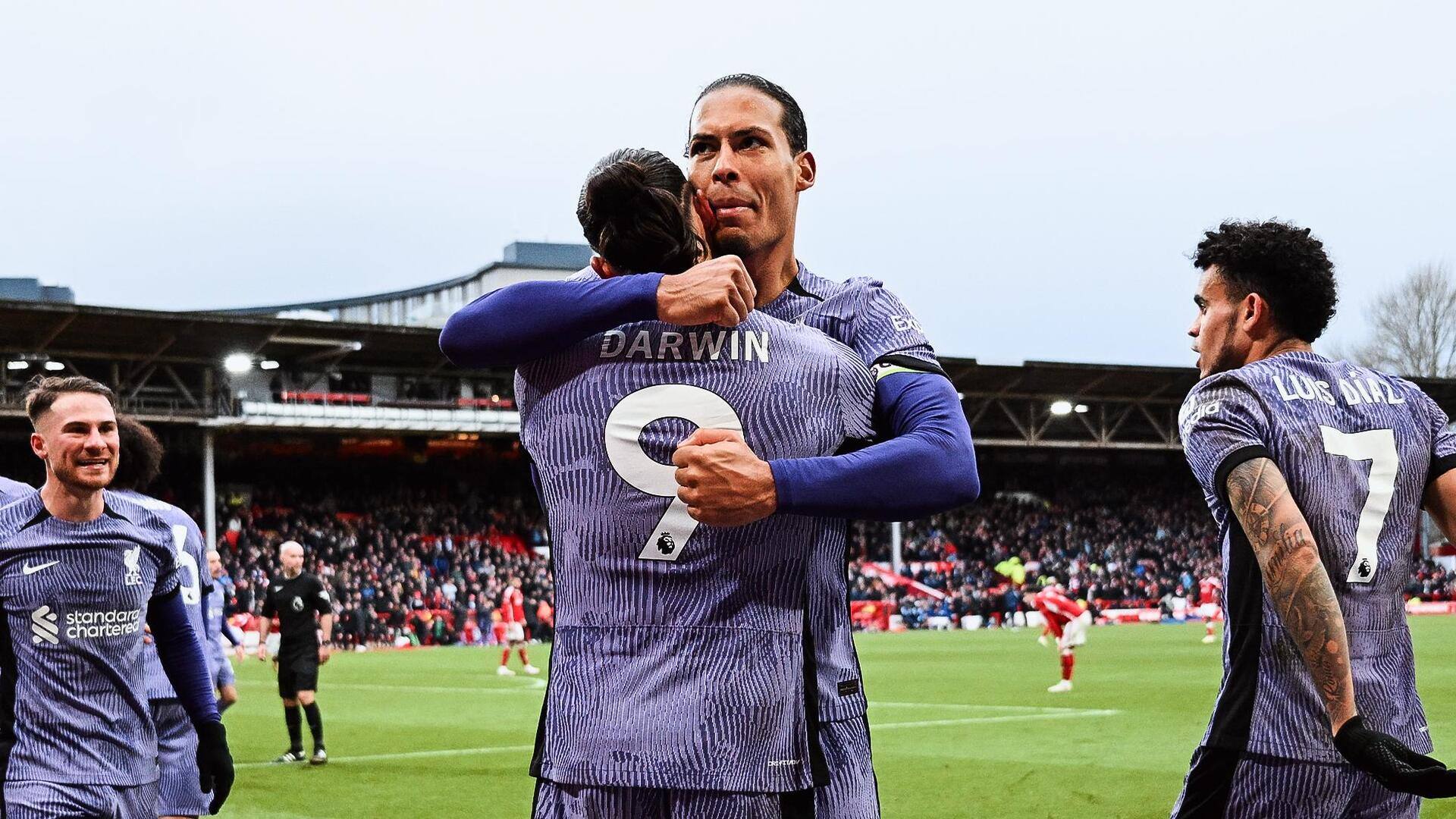 Darwin Nunez scores 99th-minute winner as Liverpool beat Nottingham Forest