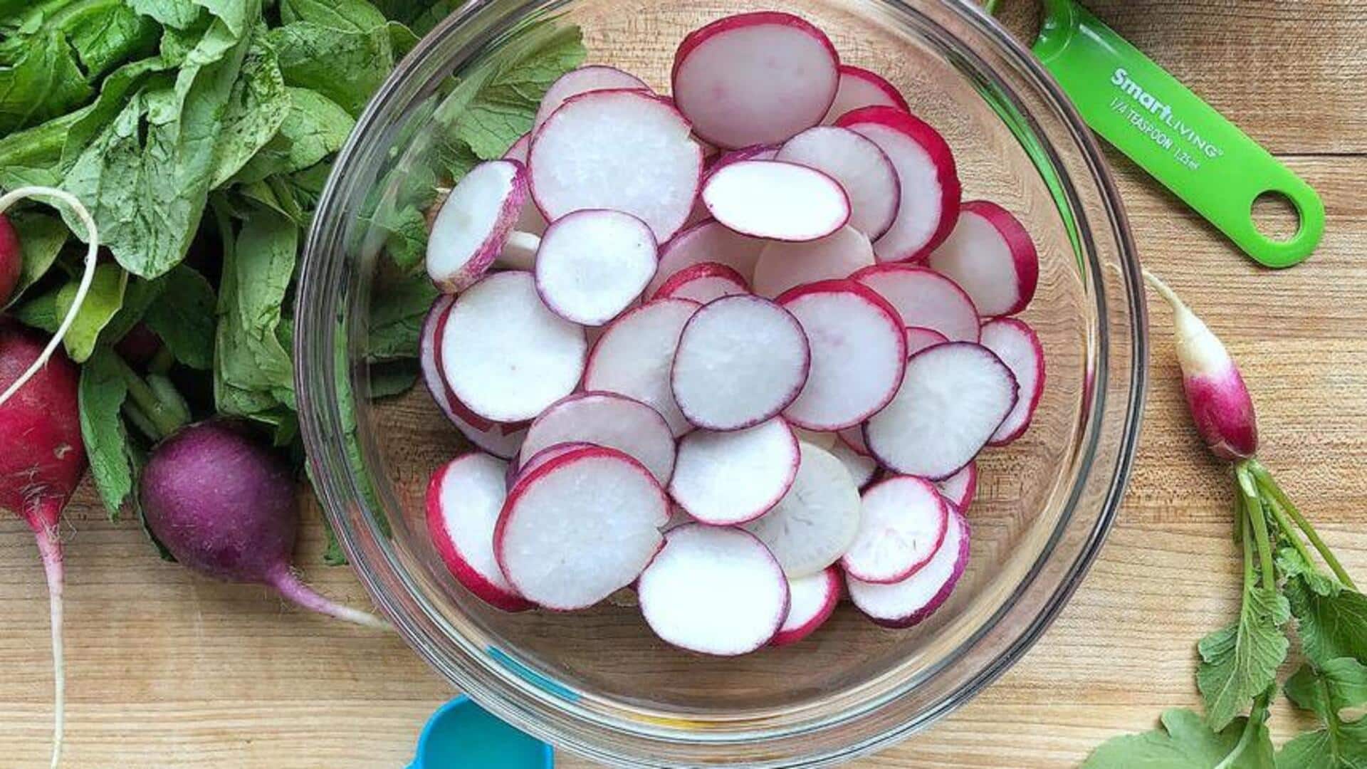 Radish coins: A salty snack alternative