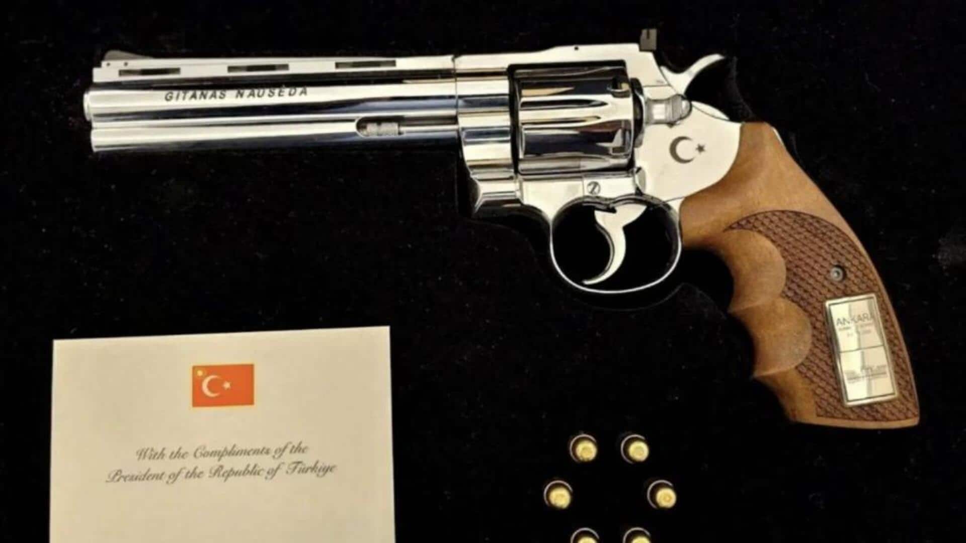 Turkish president gifts NATO leaders guns: What was their reaction 