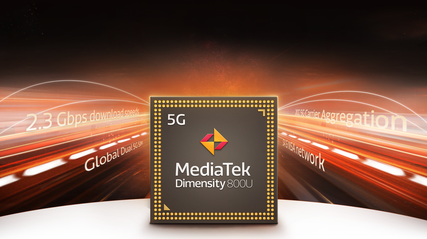 It is backed by a Dimensity 800U chipset It is backed by a Dimensity 800U chipset