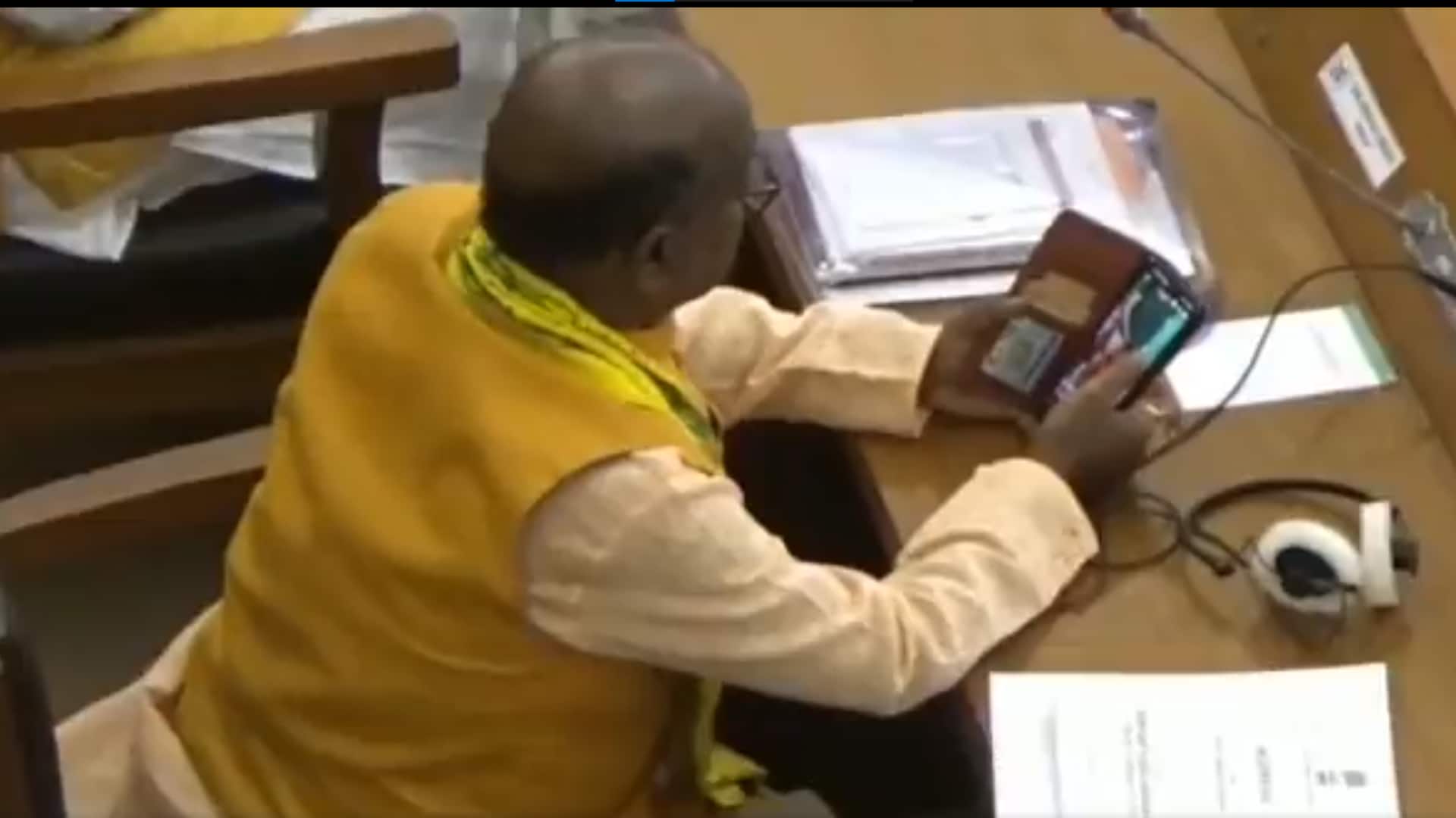 Tripura: BJP MLA caught on camera watching porn in Assembly