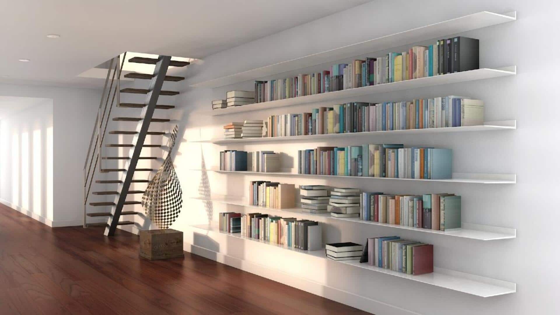 Transform your space with floating bookshelves