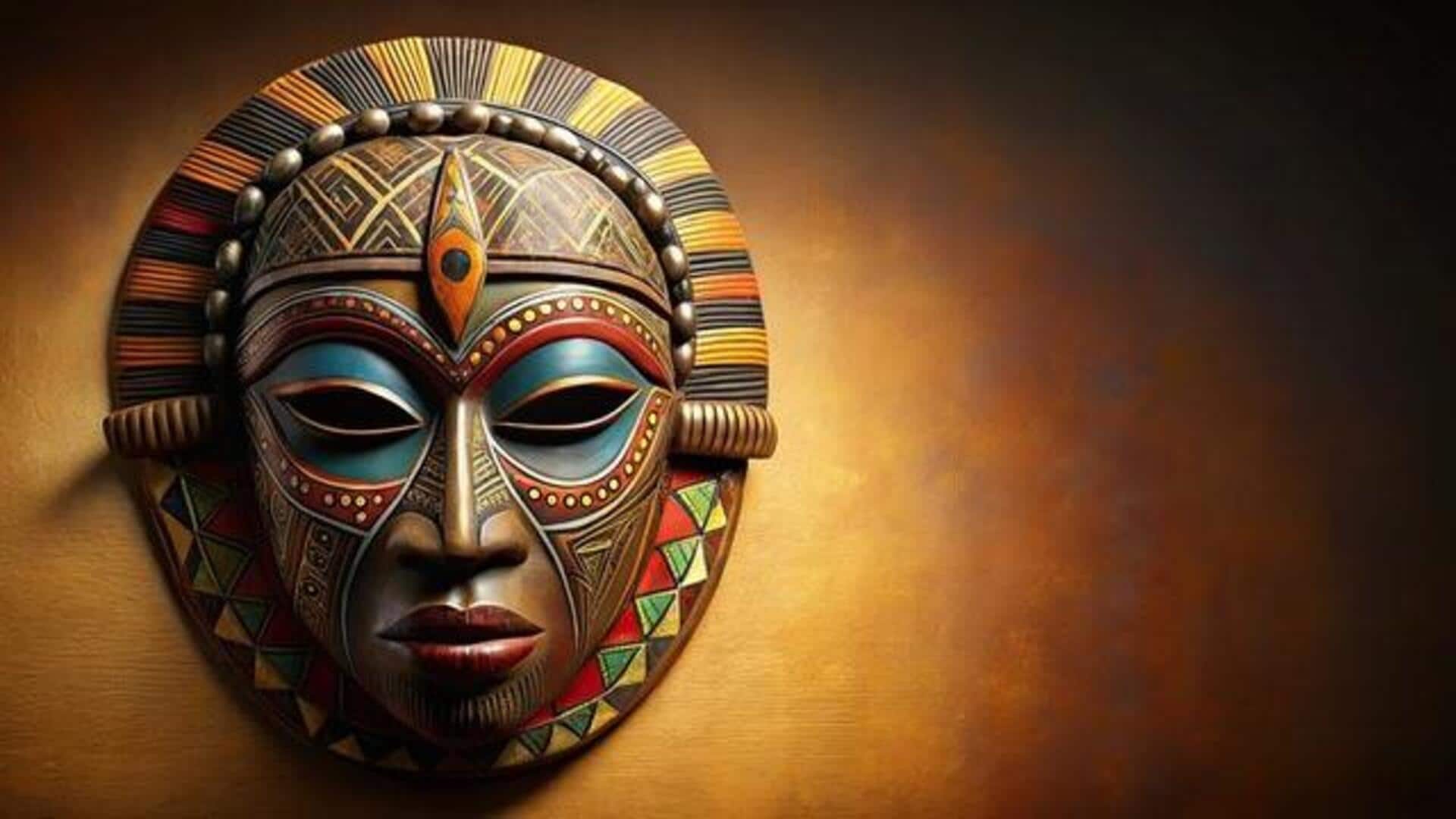 How to make African masks using cardboard 