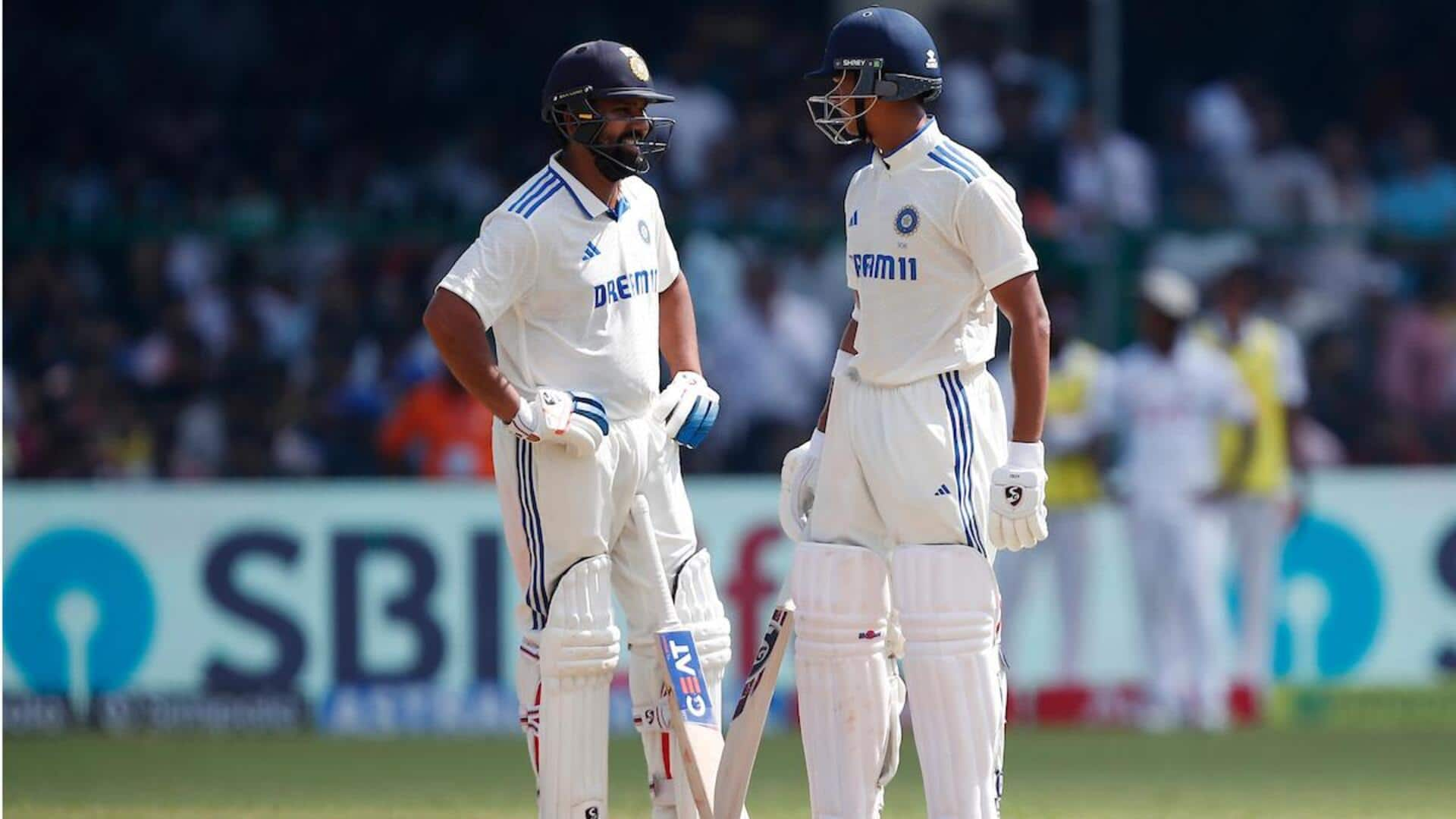 Rohit, Jaiswal power India to fastest team fifty in Tests 