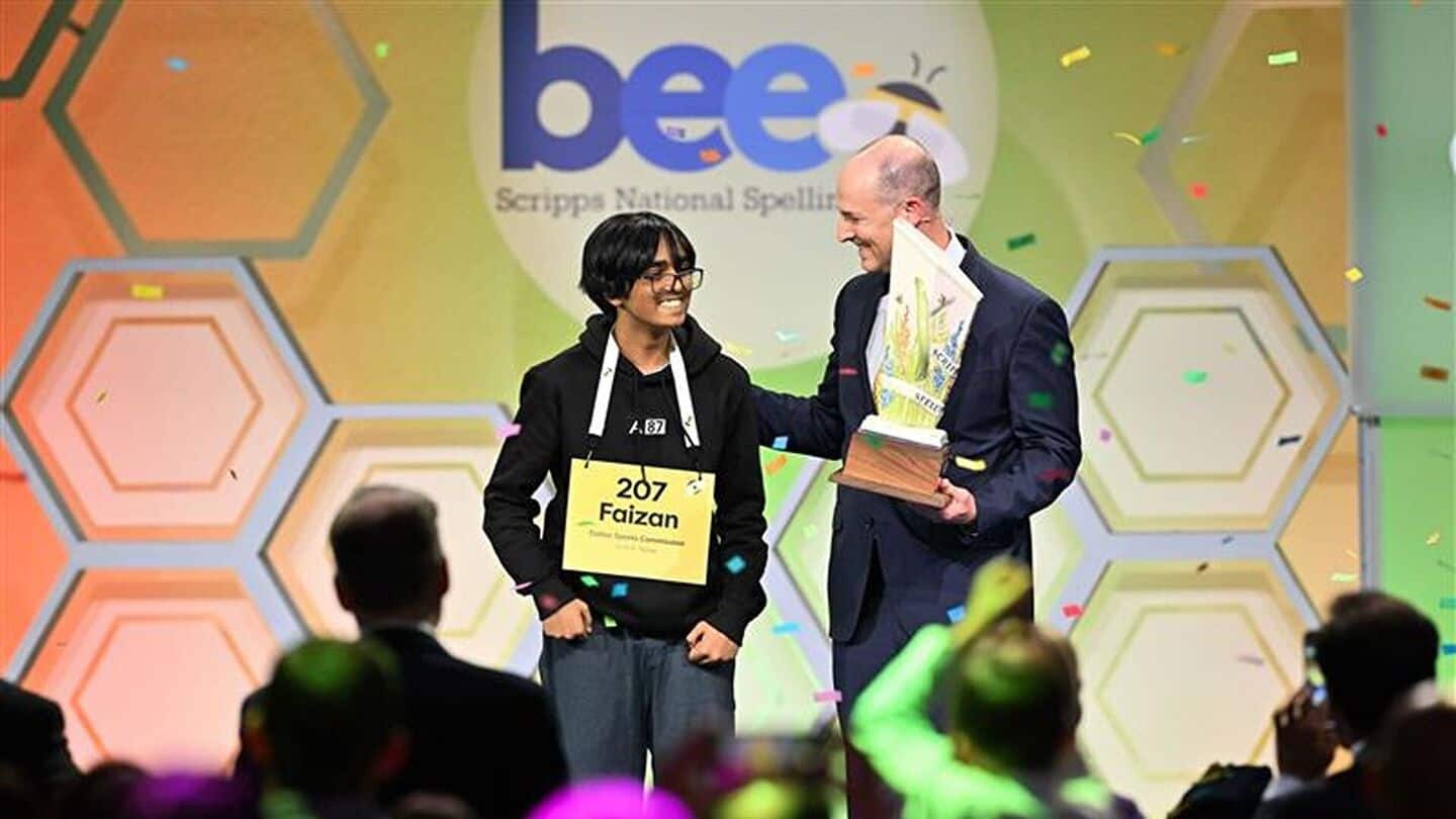 Indian-origin teen wins spelling bee after shocking blunder Indian-origin teen wins spelling bee after shocking blunder