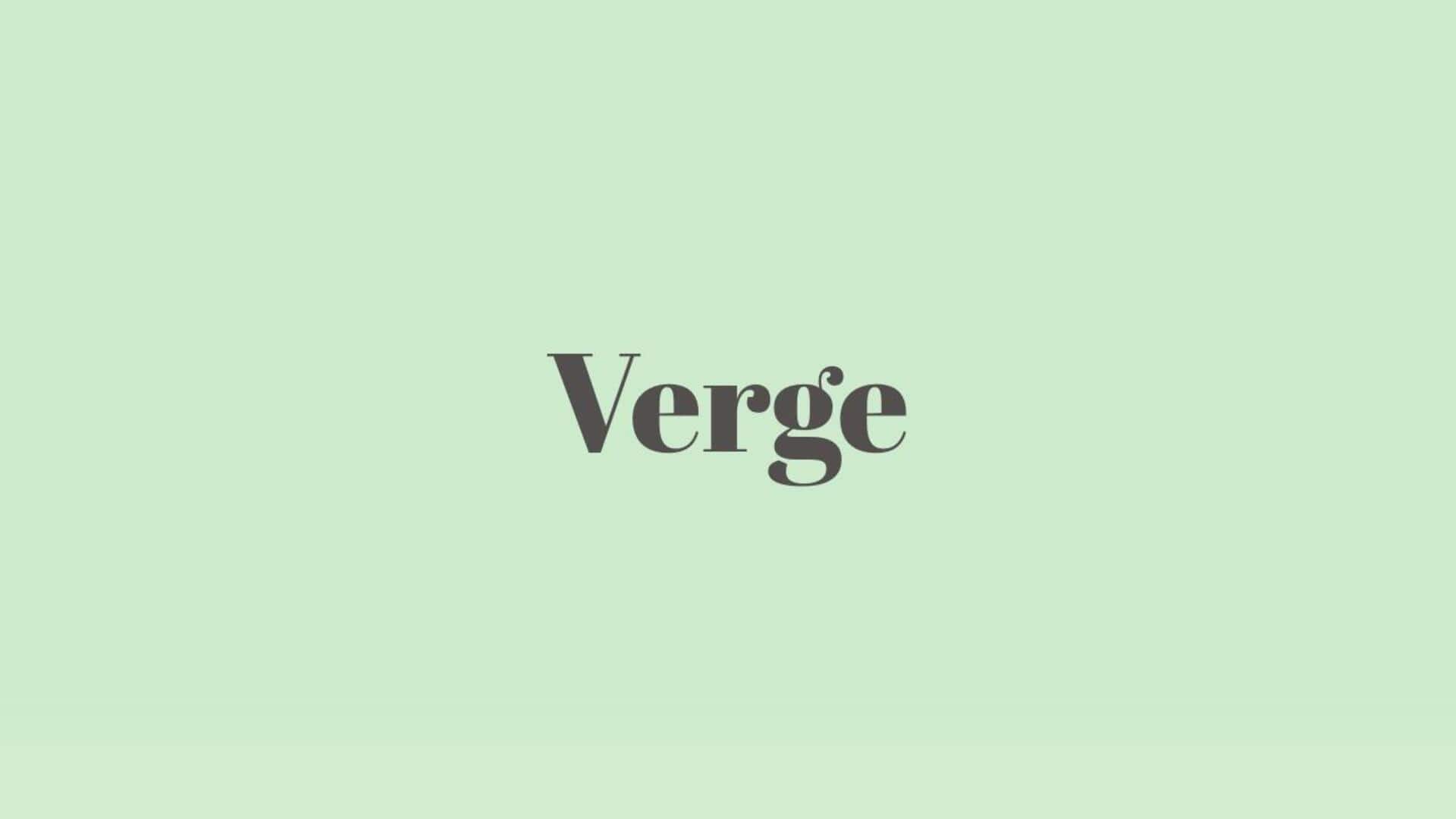 Word of the Day: Verge