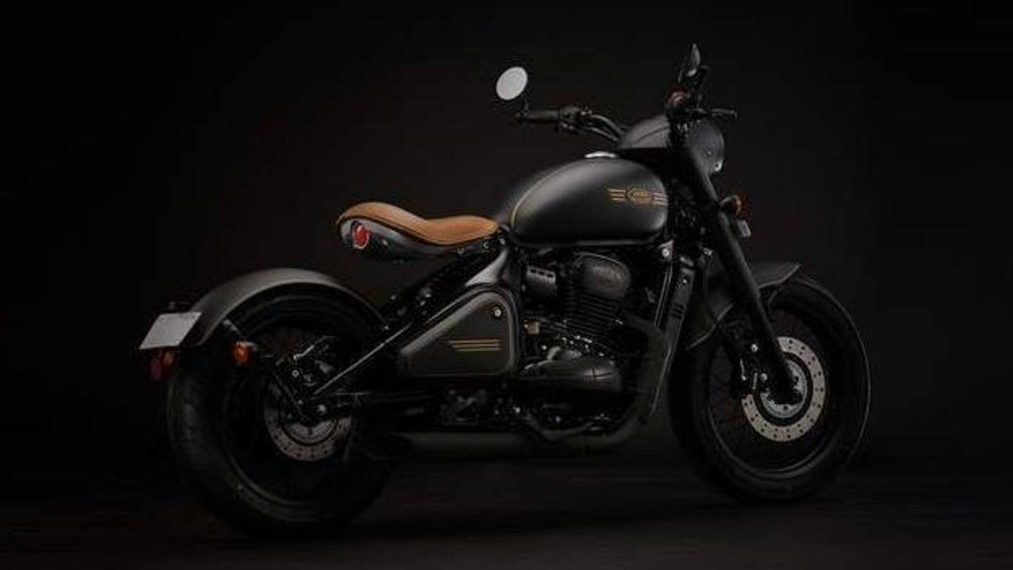 Jawa Perak has a bobber-styled look with a 'floating' saddle Jawa Perak has a bobber-styled look with a 'floating' saddle