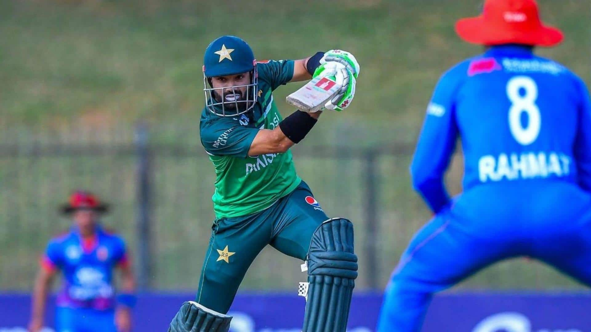 AFG vs PAK: Mohammad Rizwan slams his 10th ODI half-century