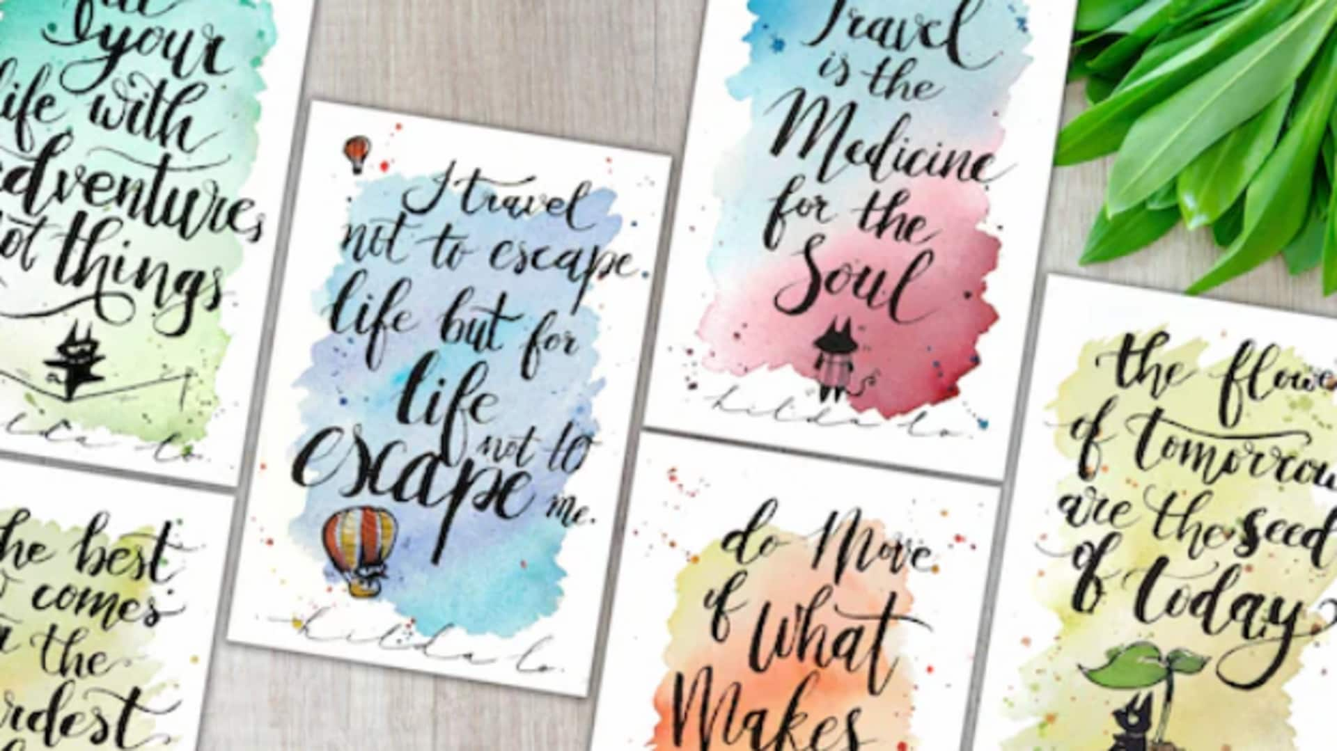 Become a pro at watercolor calligraphy. We tell you how!