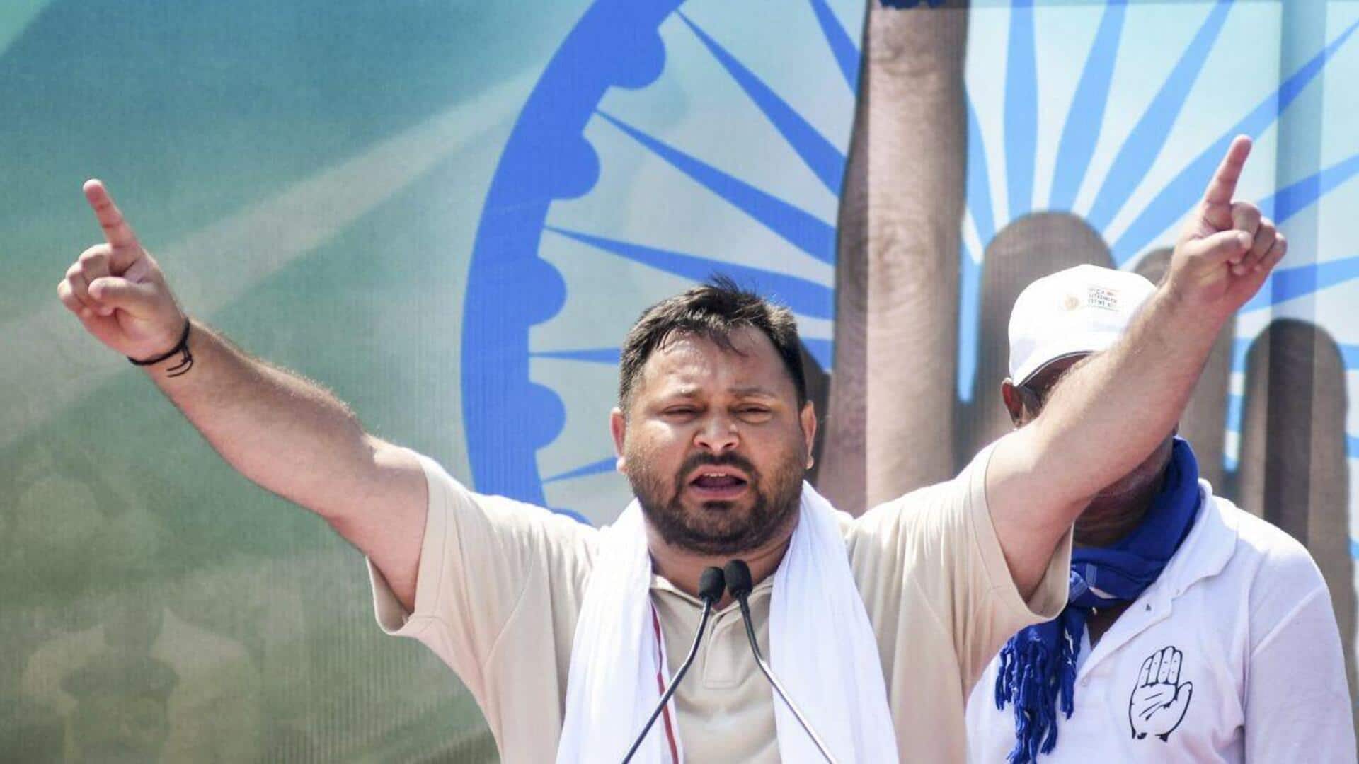 Tejashwi urges votes in his name across all 243 seats Tejashwi urges votes in his name across all 243 seats