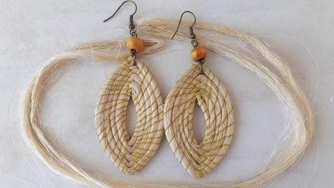 How to create jewelry with banana fiber