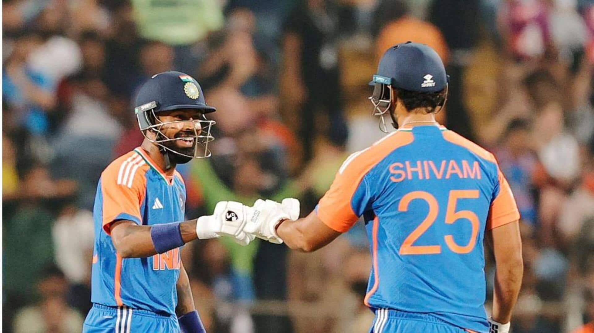 Presenting India's highest partnerships for sixth wicket or lower (T20Is)