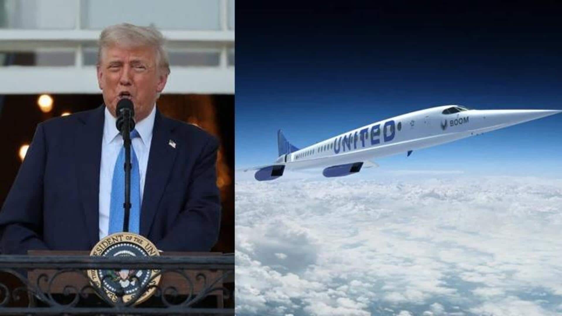 Trump lifts longstanding ban on supersonic flights over US Trump lifts longstanding ban on supersonic flights over US