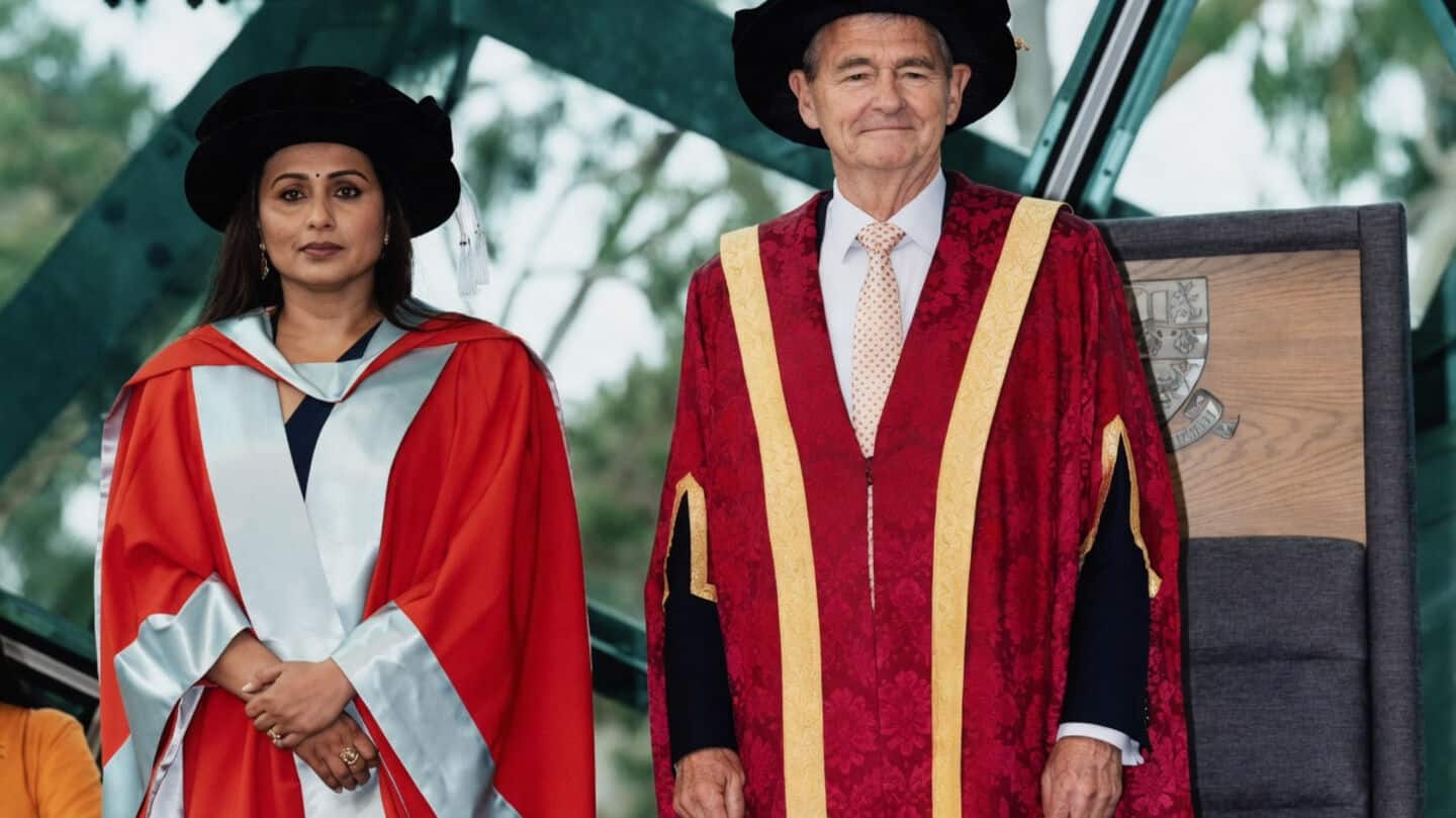 Rani Mukerji receives La Trobe Honorary Doctorate, second after SRK