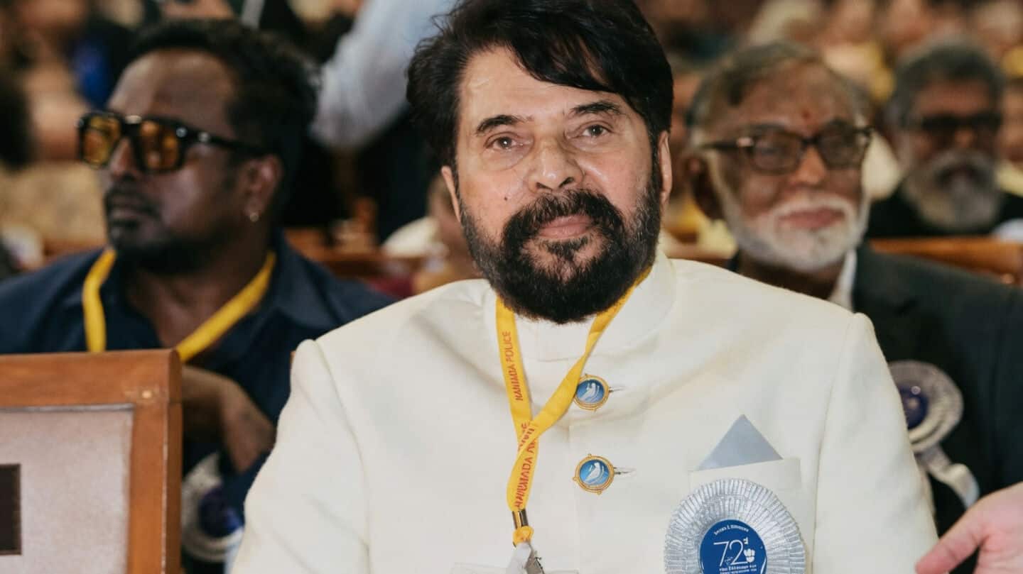 Mammootty 'fortunate' to receive fourth National Award as Best Actor