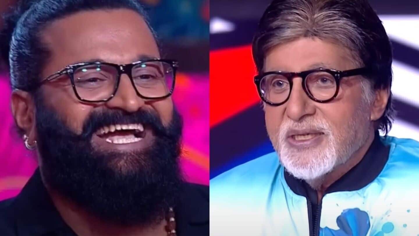 'KBC': Bachchan apologizes to Rishab Shetty for not watching 'Kantara' 'KBC': Bachchan apologizes to Rishab Shetty for not watching 'Kantara'