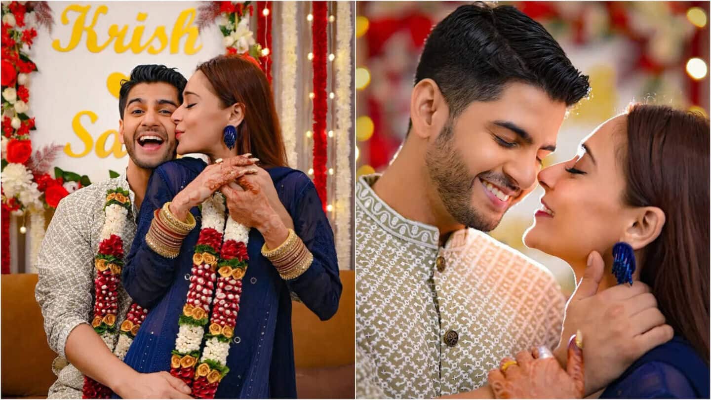 'Bidaai' actor Sara Khan marries Krish Pathak in Hindu-Muslim ceremonies