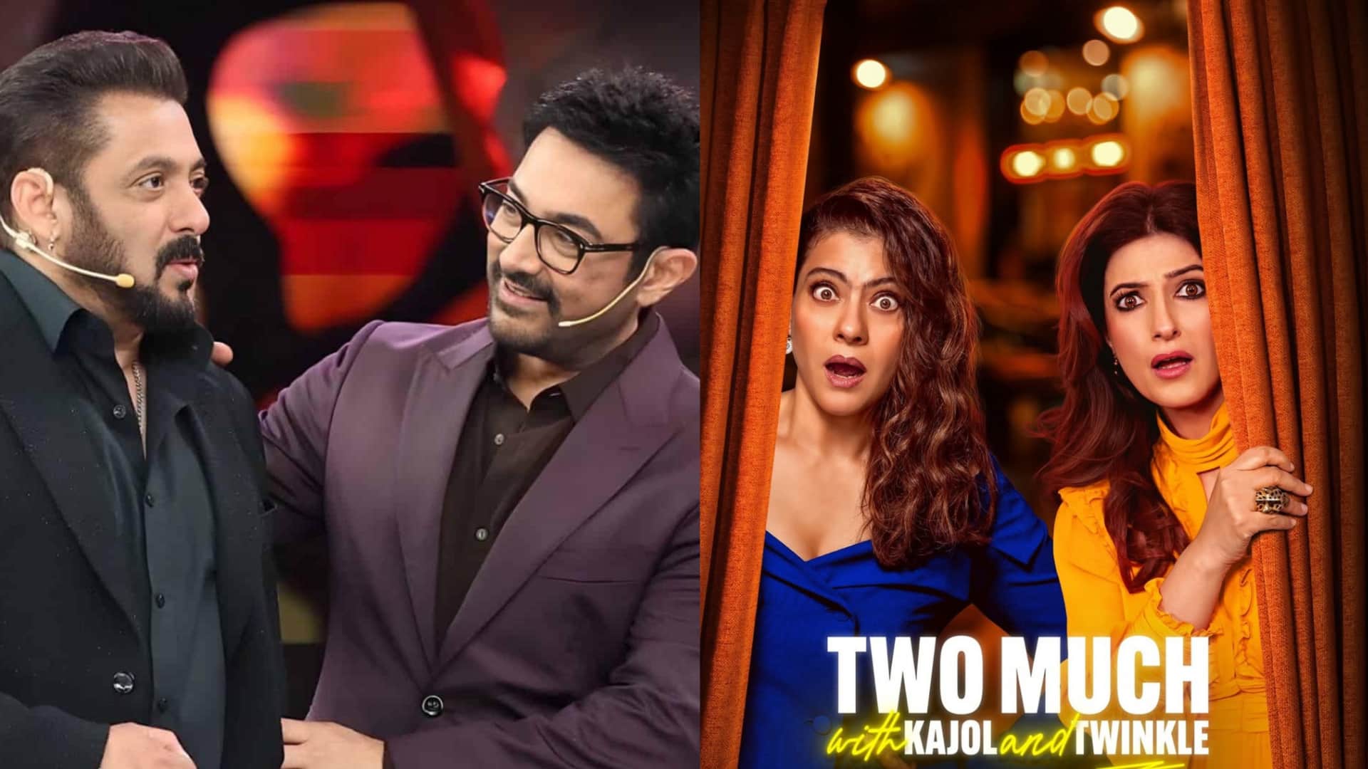 Salman, Aamir to appear on Kajol, Twinkle's talk show Salman, Aamir to appear on Kajol, Twinkle's talk show