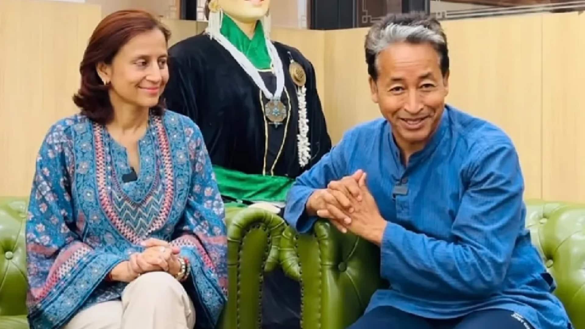 Sonam Wangchuk's wife meets him for first time since detention 