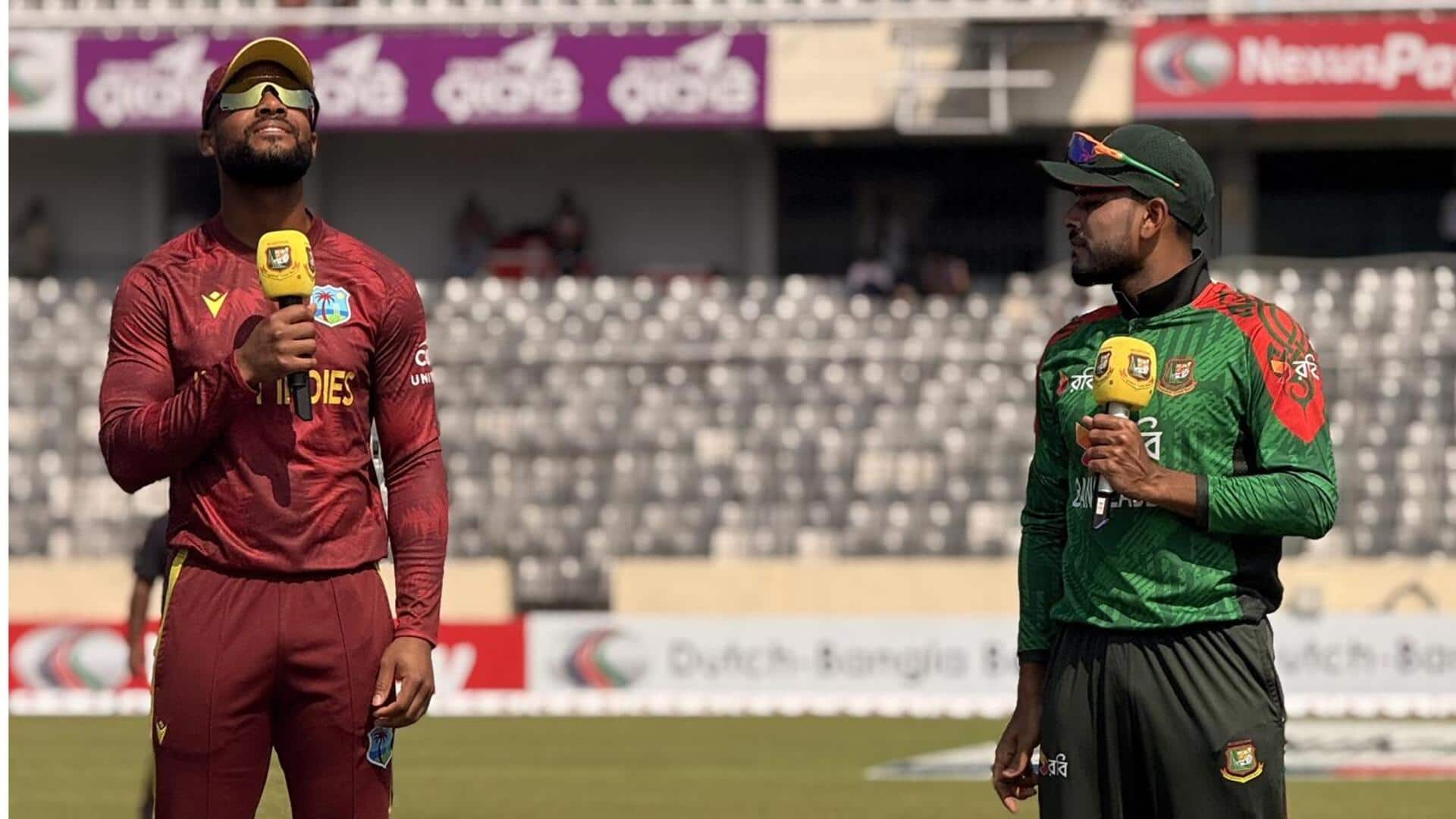 2nd ODI: West Indies beat Bangladesh through Super Over 2nd ODI: West Indies beat Bangladesh through Super Over