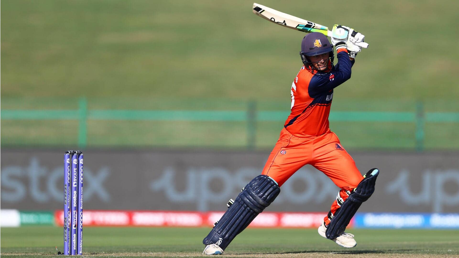 Wicket - Scott Edwards - Netherlands v Sri-Lanka ICC T20WC 2022