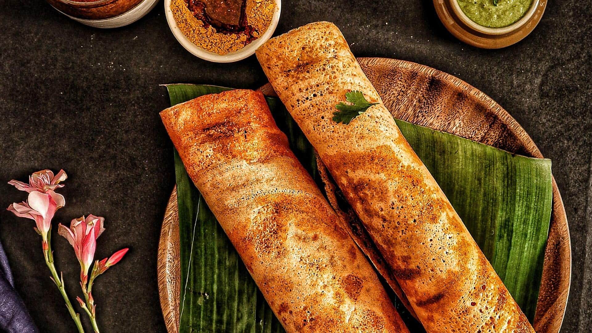 How to make tasty dosa rolls with chutney
