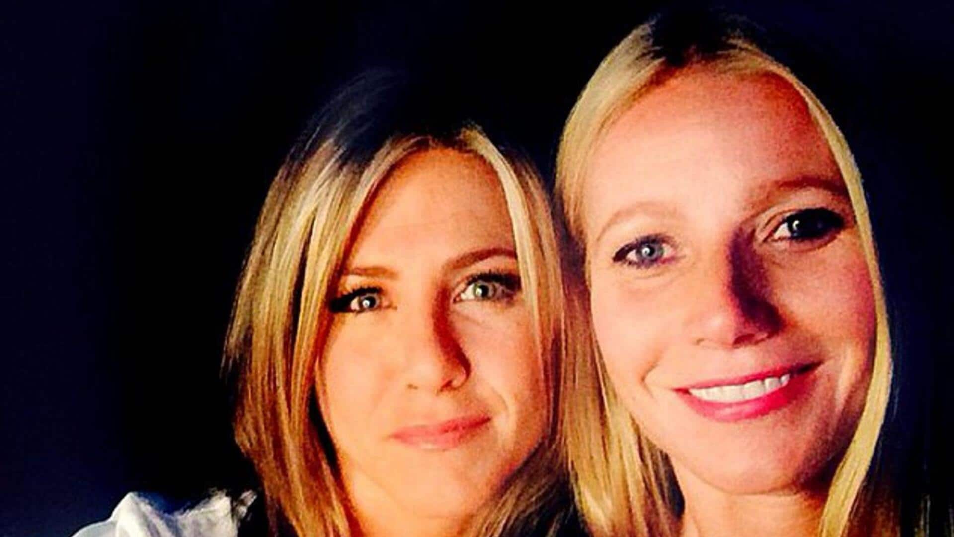 Jennifer Aniston admits she and Paltrow talk about ex-Brad Pitt Jennifer Aniston admits she and Paltrow talk about ex-Brad Pitt