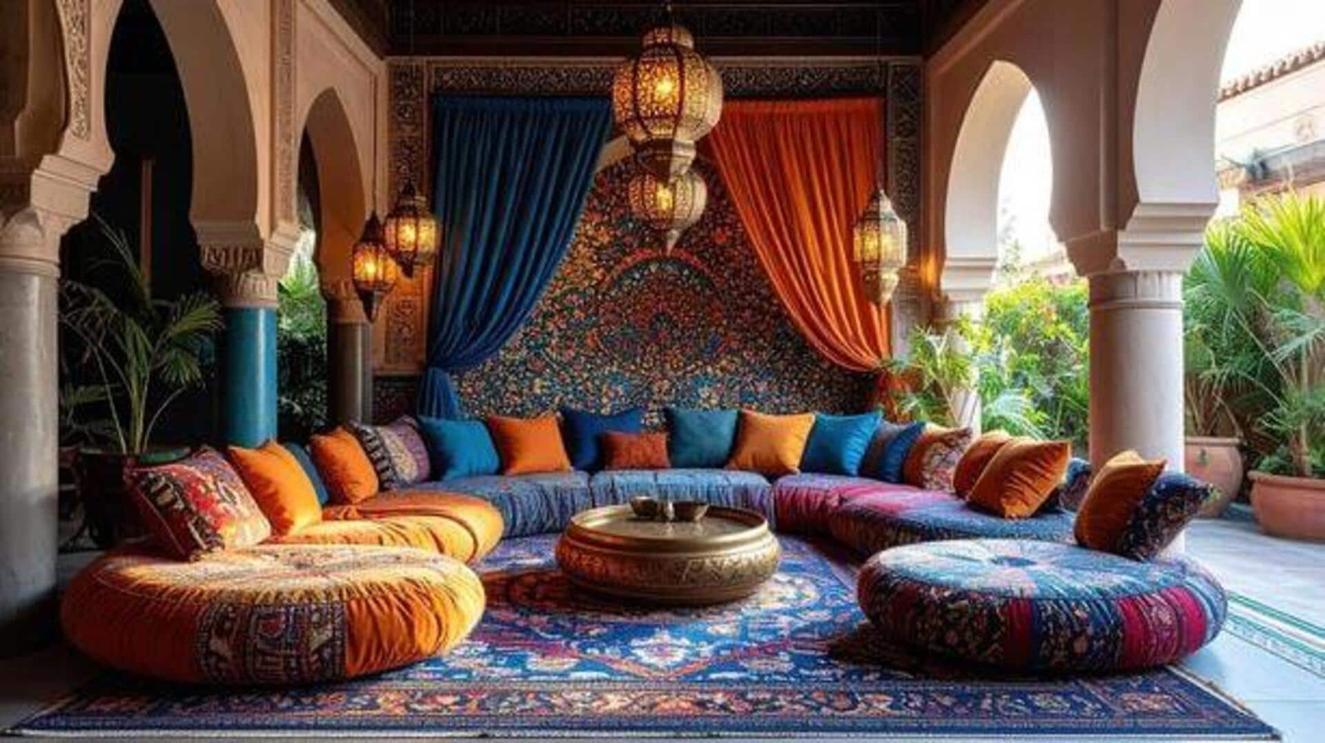 Decor tip: Swap chairs for Indian floor seating 