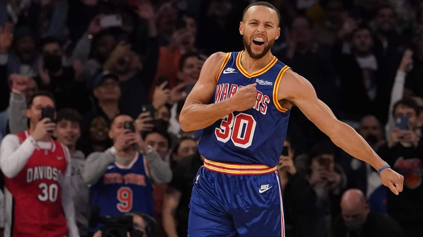 NBA legend Stephen Curry scores three-pointer in 158th straight game