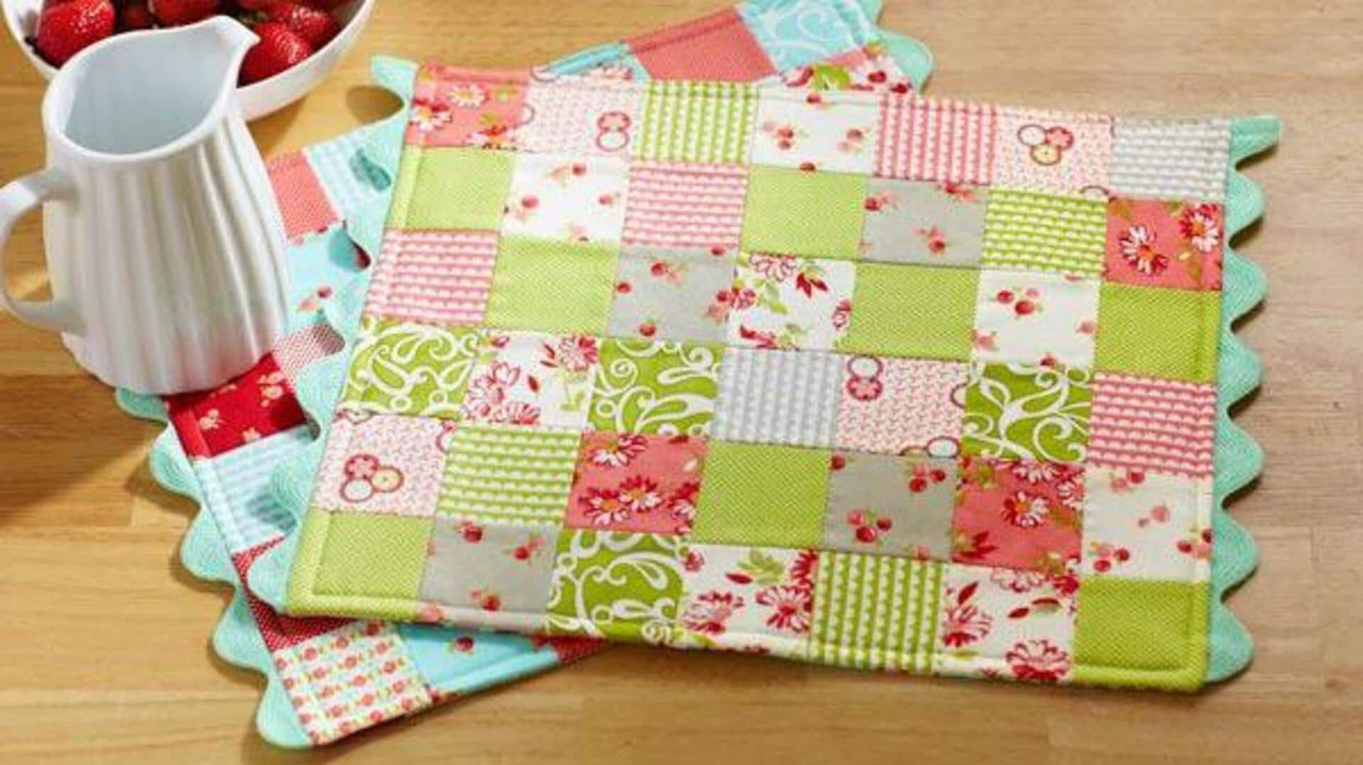 How to make beautiful patchwork placemats