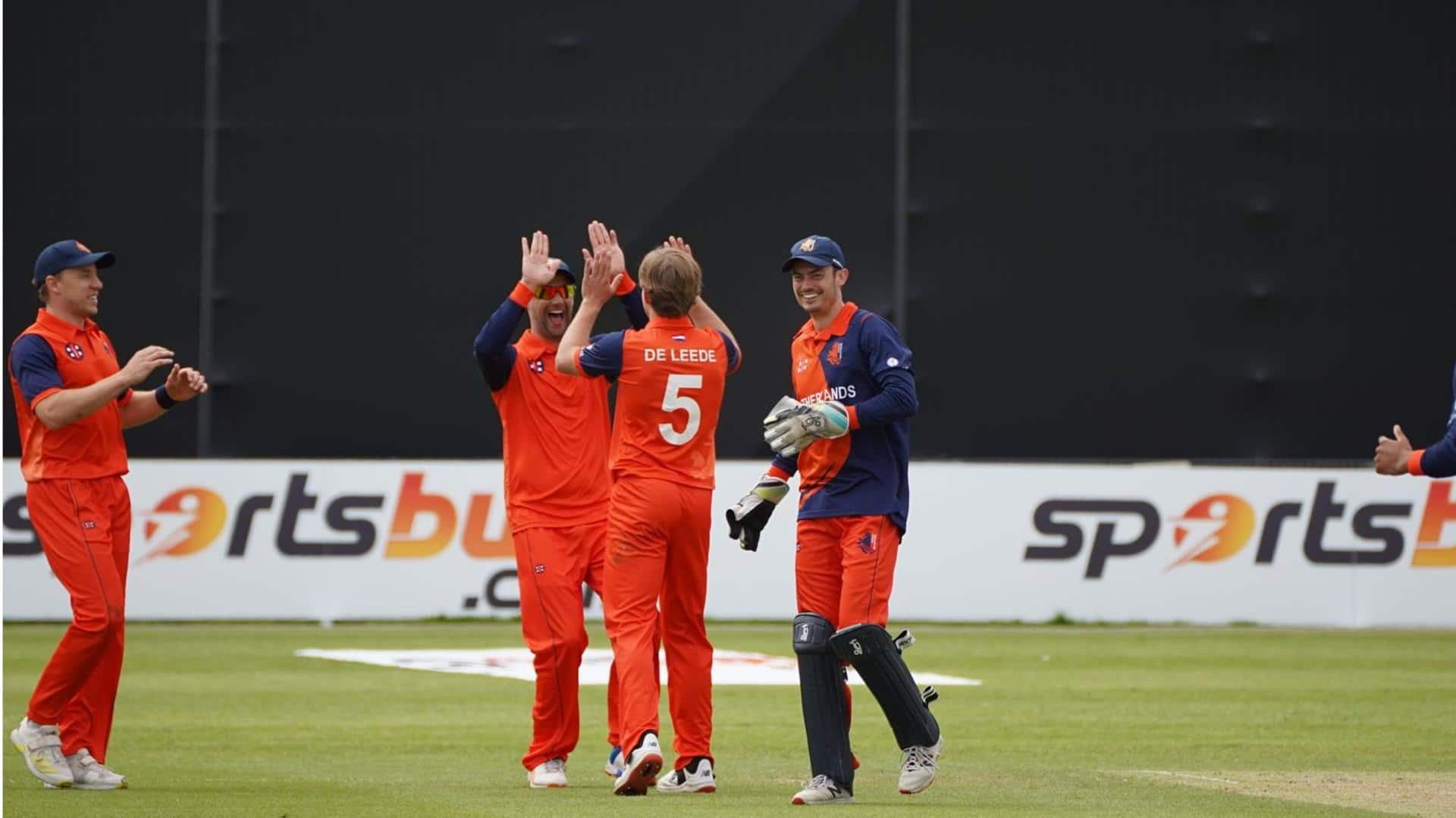 CWC Qualifiers: Bas de Leede claims his maiden ODI fifer