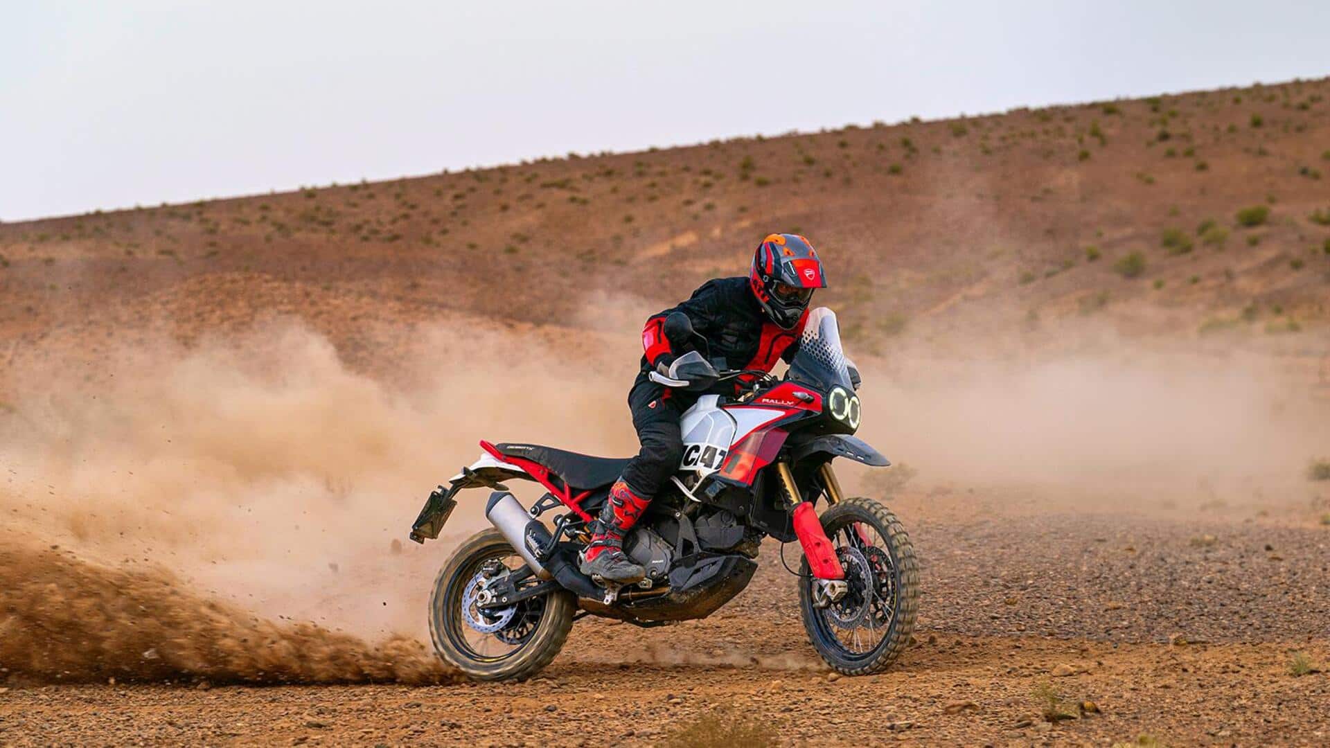 Ducati's most advanced off-road motorcycle, DesertX Rally, launched at ₹23.7L