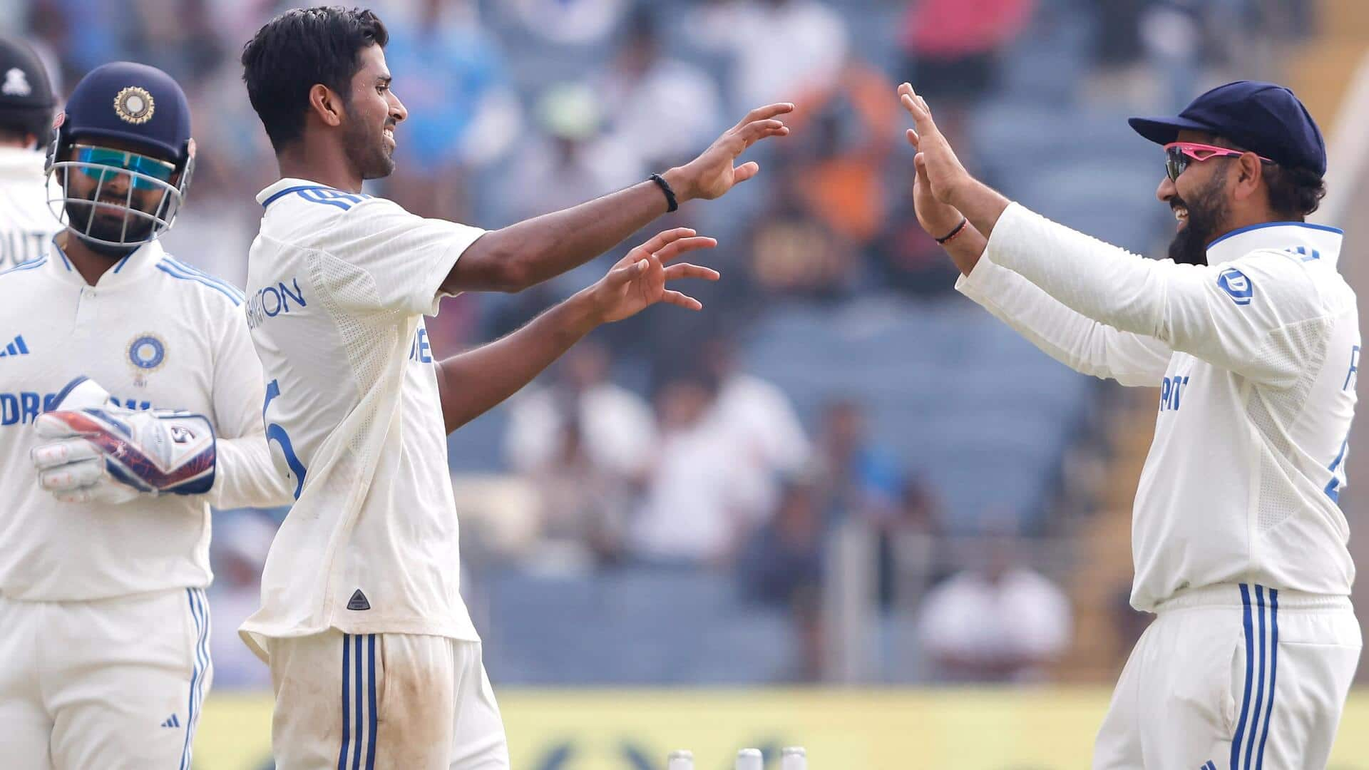 Washington Sundar records seven-fer on Test return: Key stats