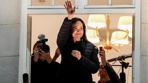 Nobel laureate Machado comes out of hiding after 11 months 