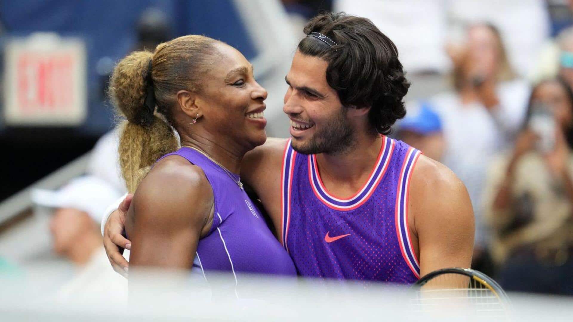 US Open: Serena Williams, Carlos Alcaraz lose mixed doubles quarter-final