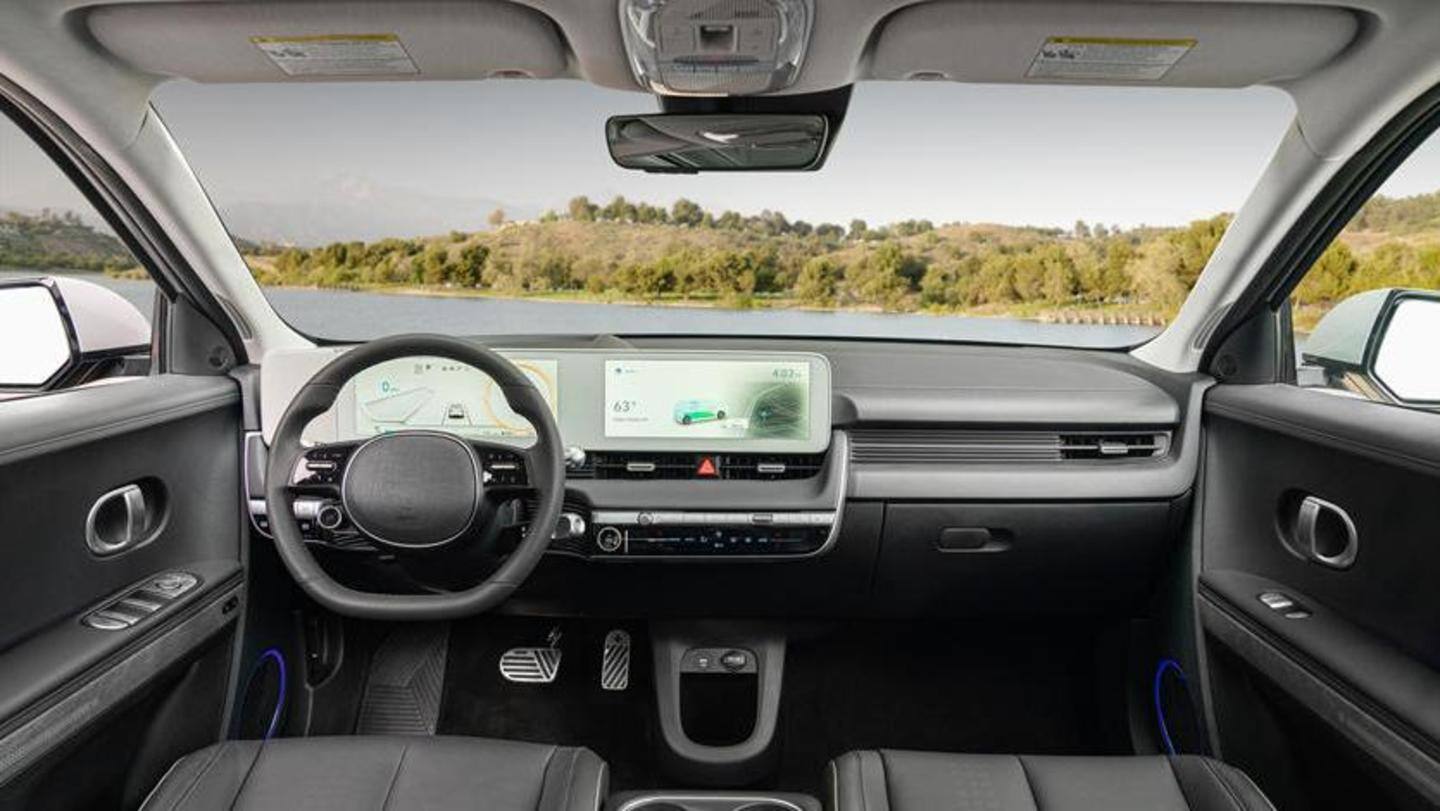 Inside, there are two 12.25-inch screens Inside, there are two 12.25-inch screens
