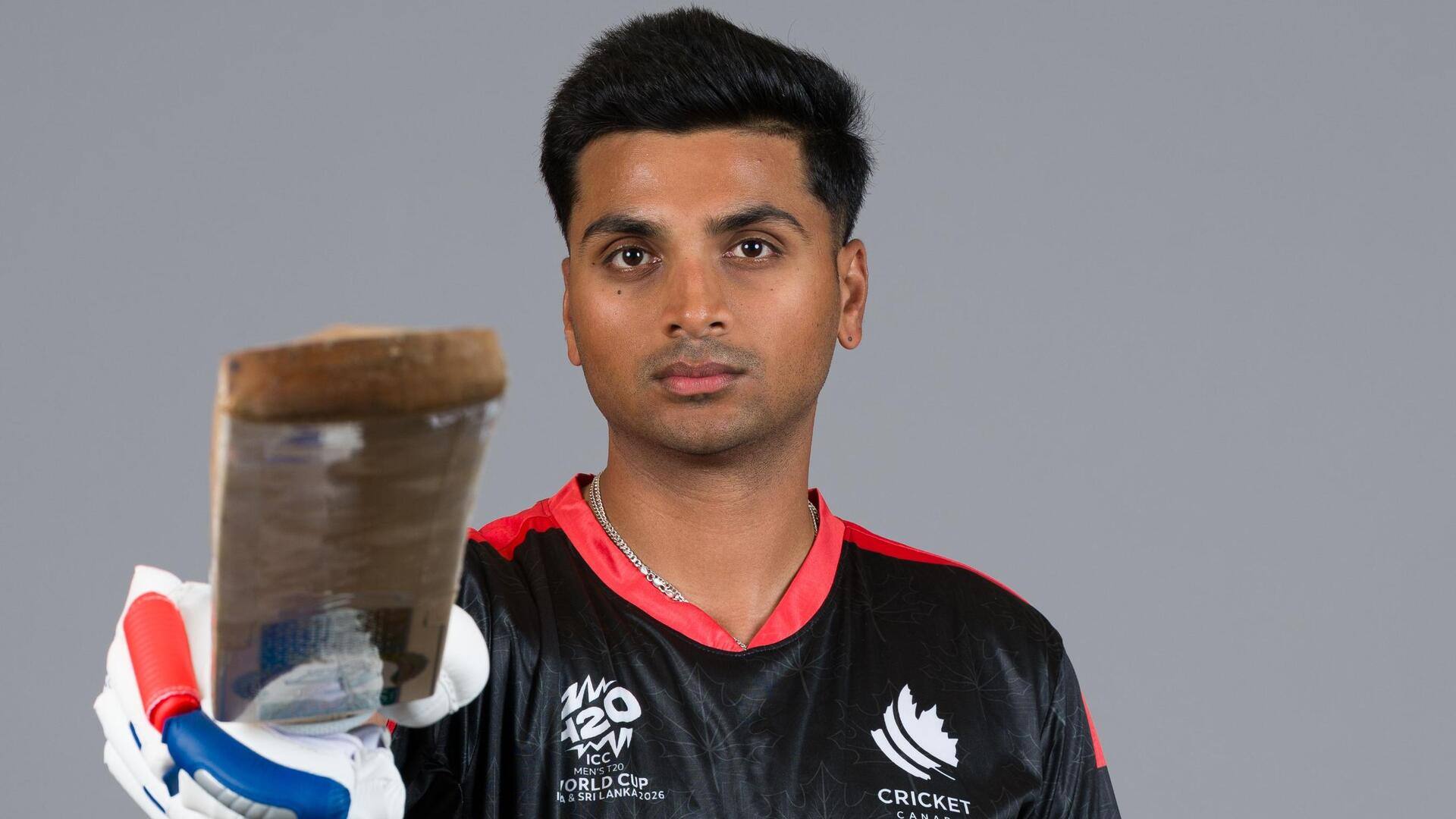 T20 World Cup: Canada's Harsh Thaker slams half-century versus UAE