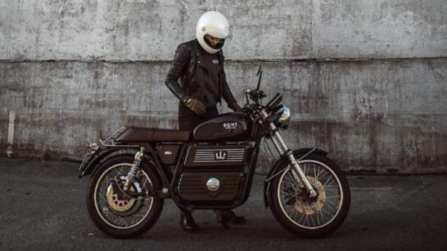 It gets telescopic front forks It gets telescopic front forks