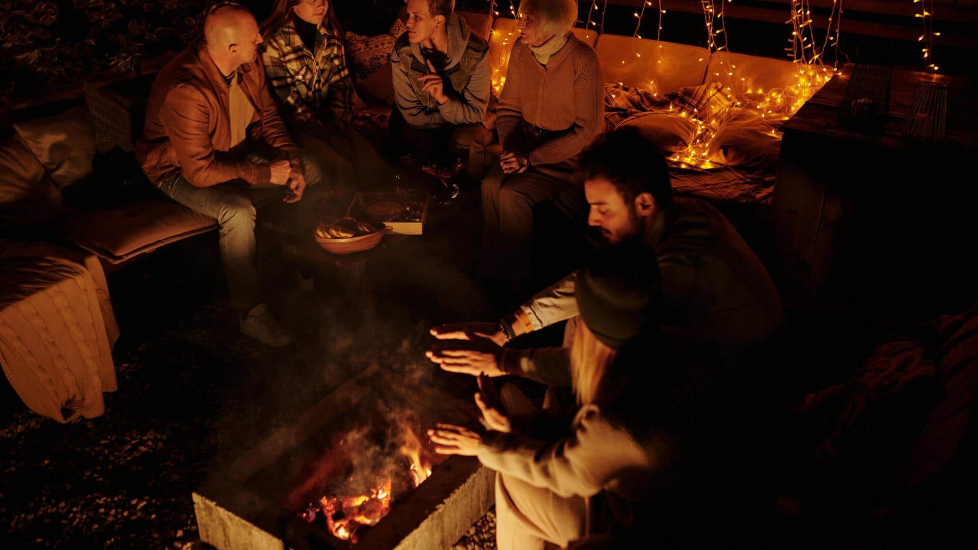 Host the perfect indoor bonfire night at home