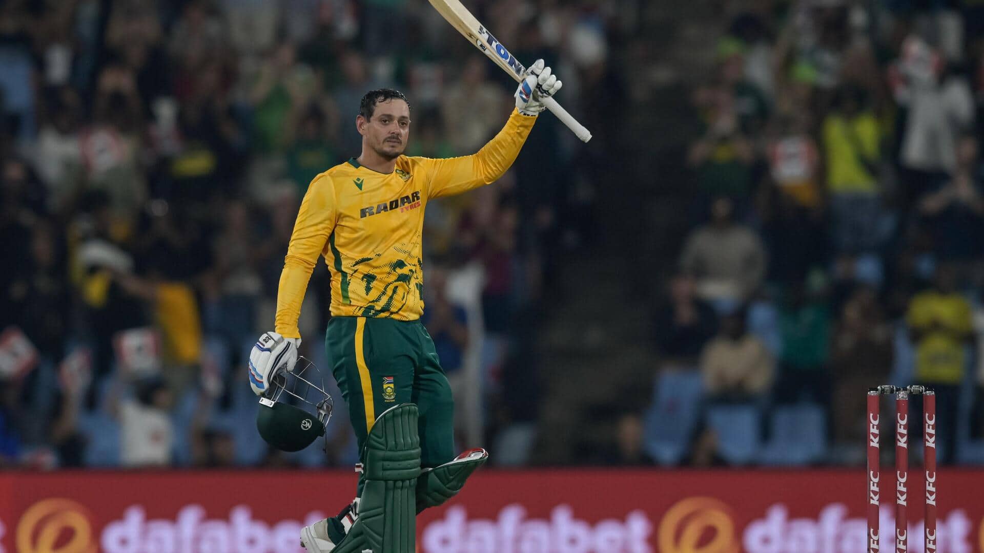 Quinton de Kock sets records with his second T20I hundred