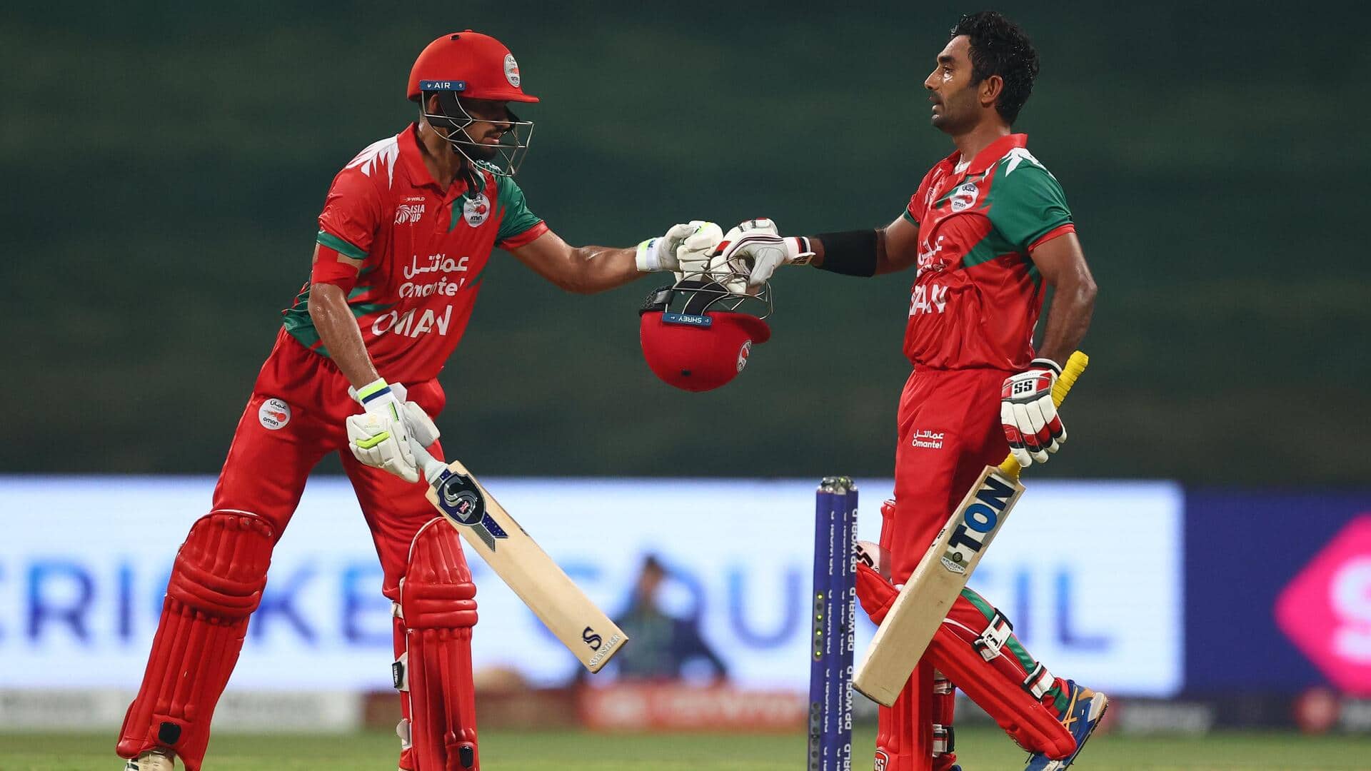 Oman's Kaleem and Mirza attain these T20I feats versus India