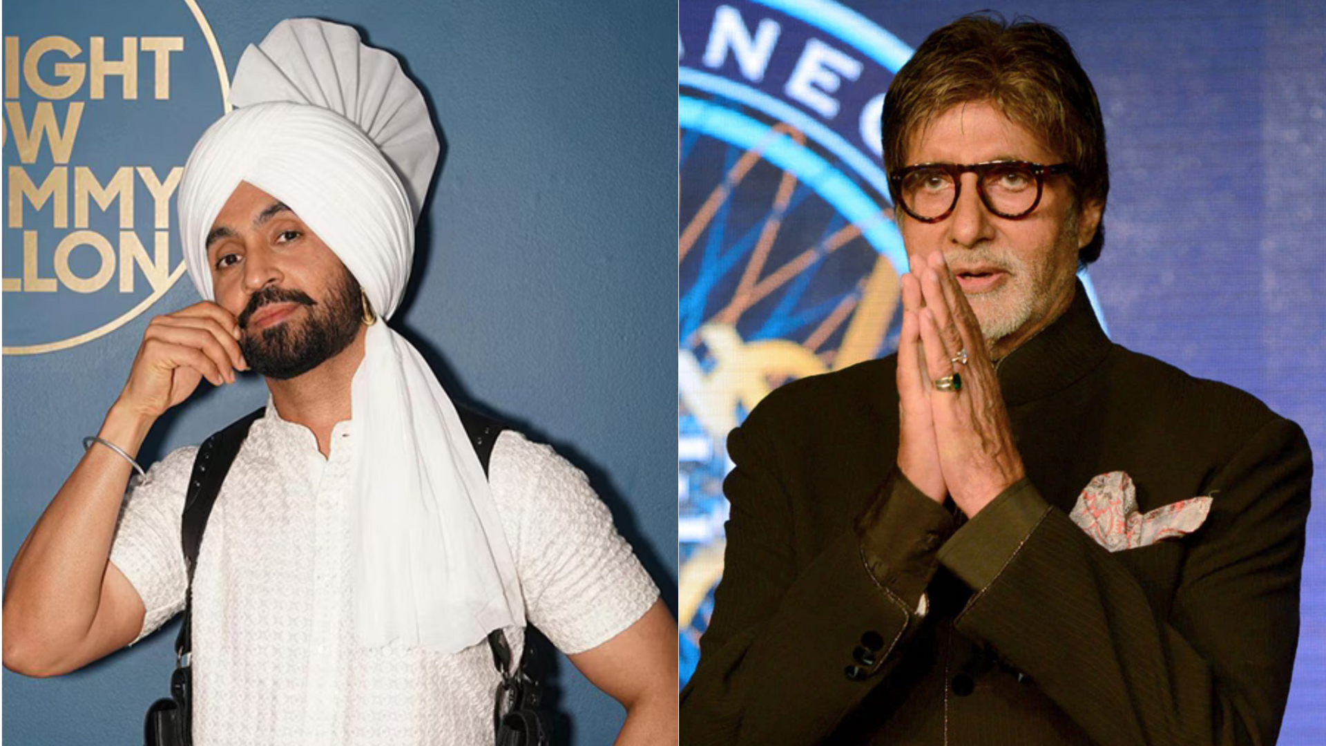 'KBC 17': Diljit touches Amitabh's feet, performs 'Tu Mujhe Kabool'